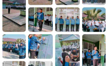 Upacara Hari Pahlawan  MtsN 1 Kendari Deklarasikan Gerakan  Bebas Sampah dan Do’a Bersama untuk Palestina.