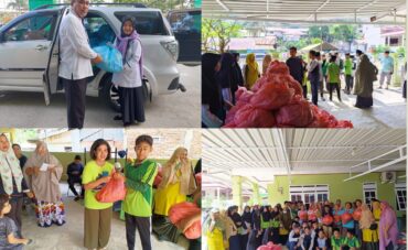 Dukung Program Kemenag Sultra “Anjangsana Berbagi Berkah Ramadhan” MTsN 1 Kendari Salurkan 207 Paket Sembako